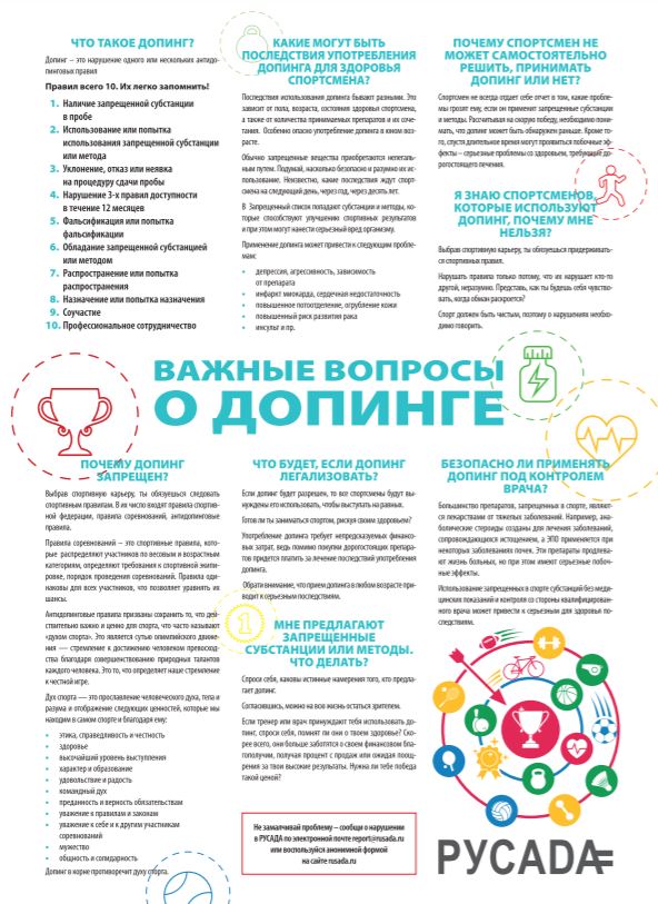 RUSADA Q&A on doping (Russian)