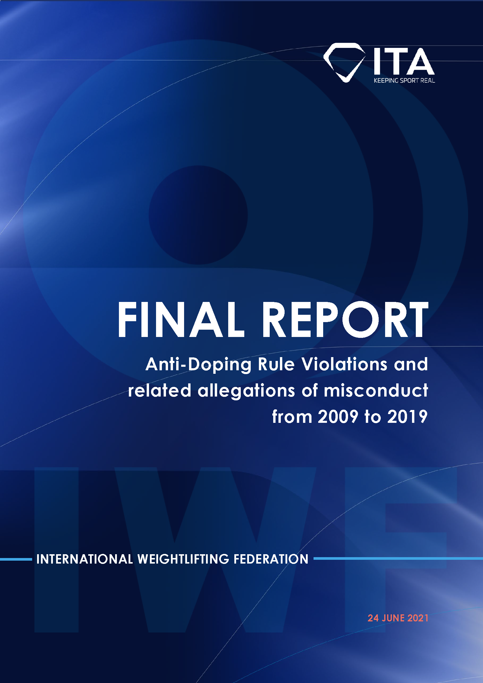 ITA report on IWF: Anti-Doping Rule Violations and related allegations of misconduct from 2009 to 2019